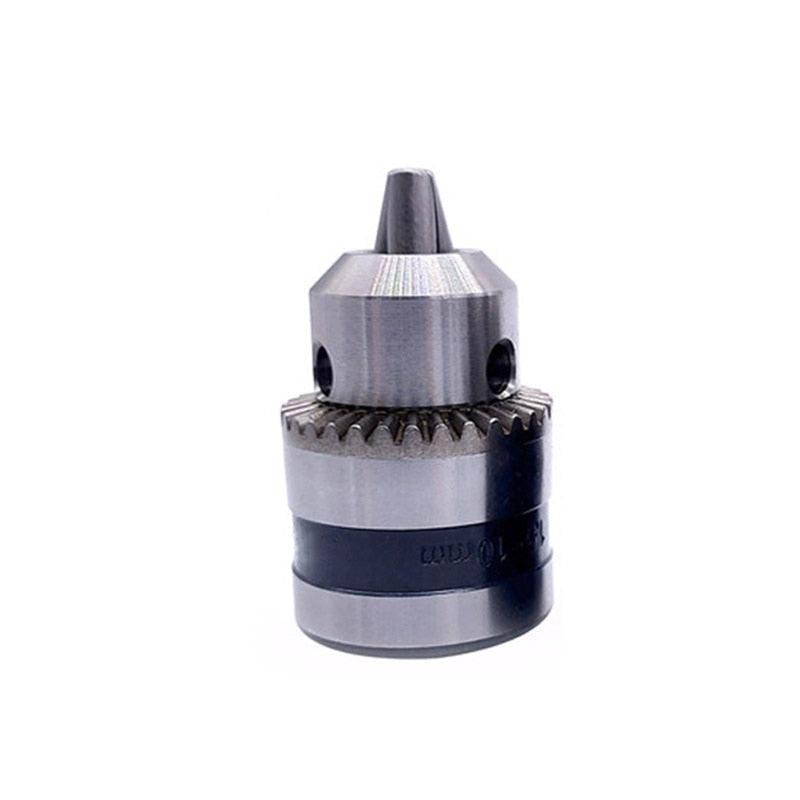 1pcs 1.5-10mm B12 3/8 Thread Drill Chuck Conversion Drill Chuck 1/2 M12x1.25  Wrench Into Electric Drill Keyless 3 Jaw Chuck.