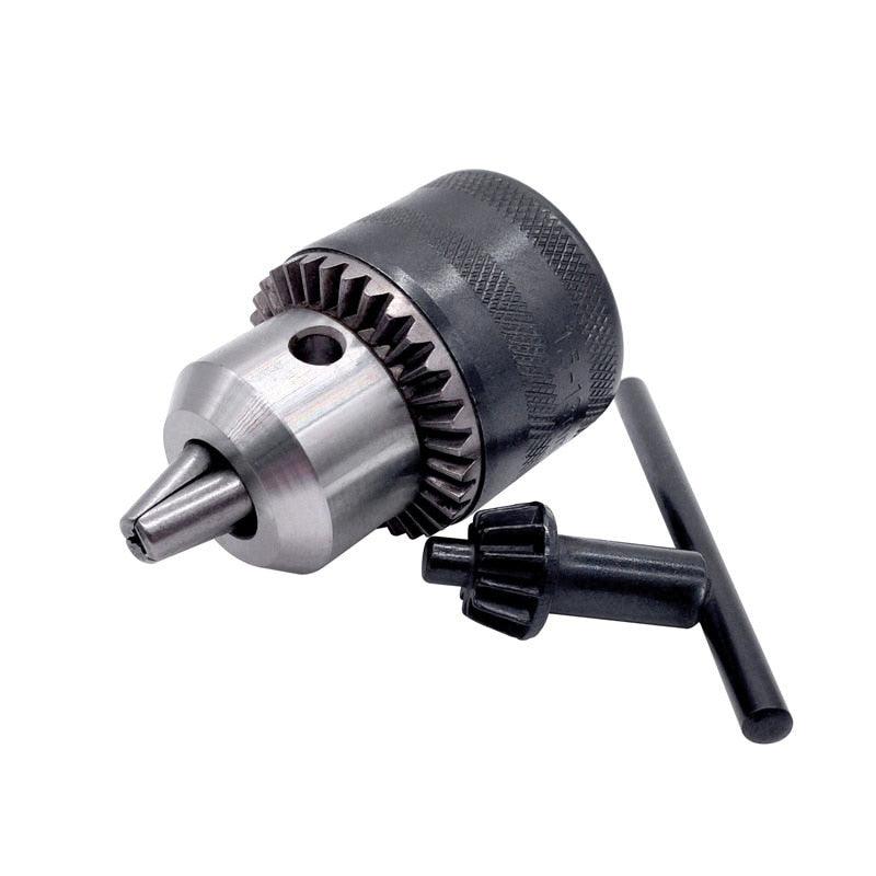 1pcs 1.5-13mm B16 3/8  Thread Drill Chuck Conversion Drill Chuck 1/2 M12x1.25 Wrench Into Electric Drill Keyless 3 Jaw Chuck.