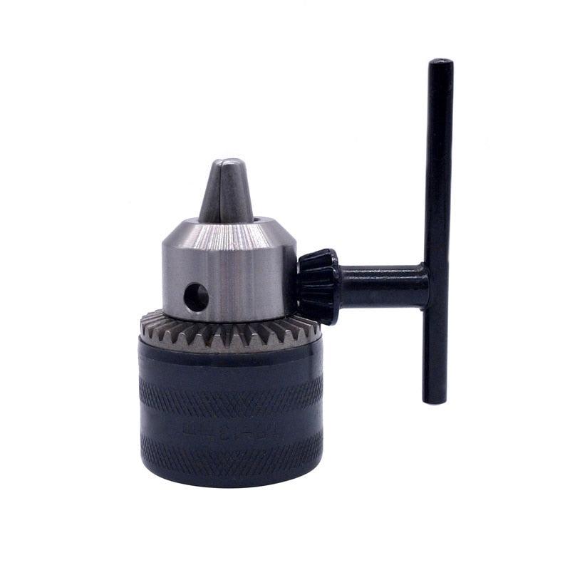 1pcs 1.5-13mm B16 3/8  Thread Drill Chuck Conversion Drill Chuck 1/2 M12x1.25 Wrench Into Electric Drill Keyless 3 Jaw Chuck.