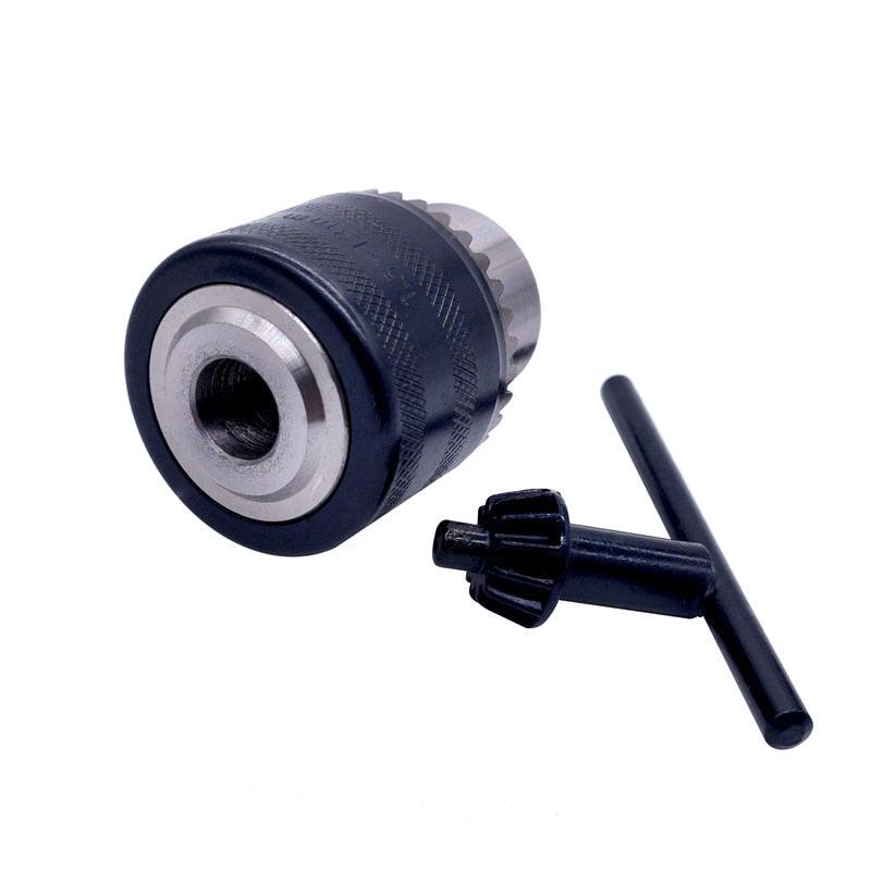 1pcs 1.5-13mm B16 3/8  Thread Drill Chuck Conversion Drill Chuck 1/2 M12x1.25 Wrench Into Electric Drill Keyless 3 Jaw Chuck.