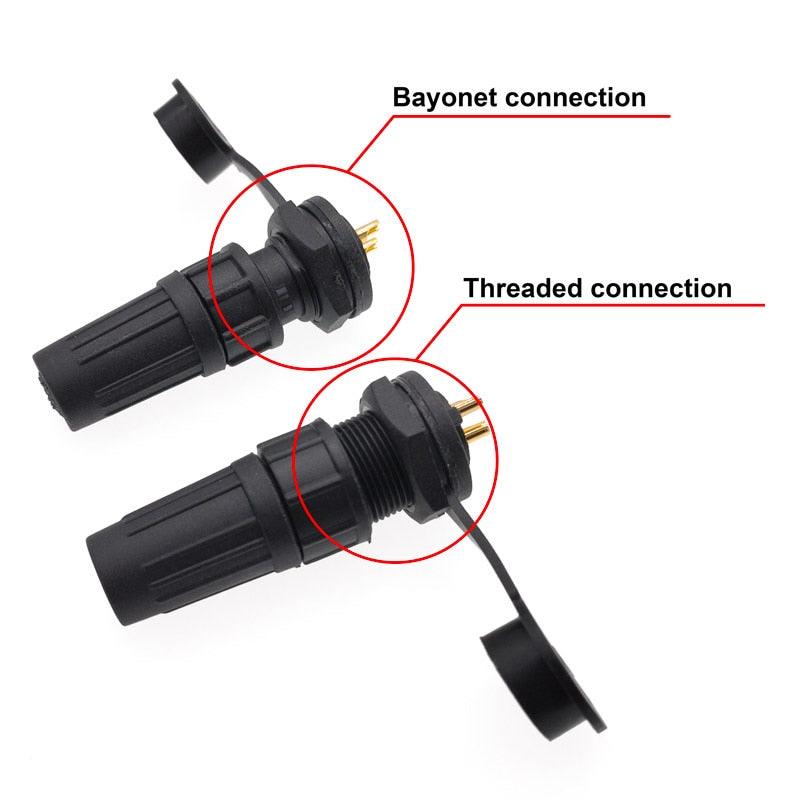 1Pcs Aviation Connector Plastic Waterproof Plug Socket IP67 PY07 Z108 Butt Connectors 2pin 3pin 4pin 5pin 6pin 7pin 8pins.