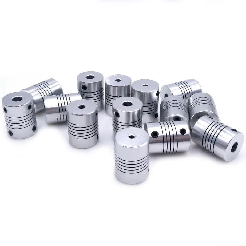 1pcs D19*L25 Aluminium flexible Jaw Shaft Coupling 5 8 6.35mm 8mm 10mm.