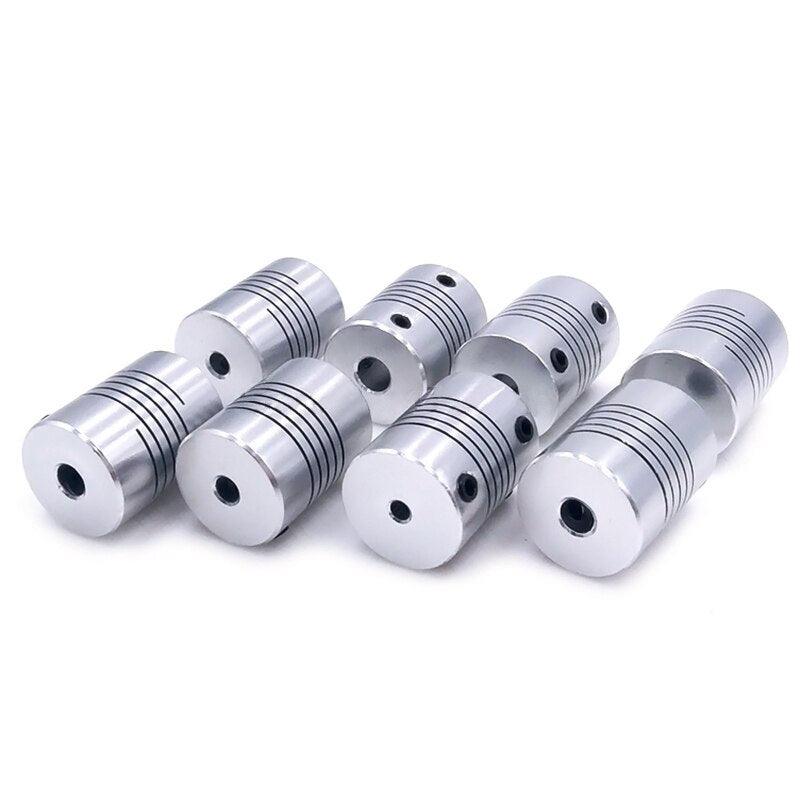 1pcs D19*L25 Aluminium flexible Jaw Shaft Coupling 5 8 6.35mm 8mm 10mm.