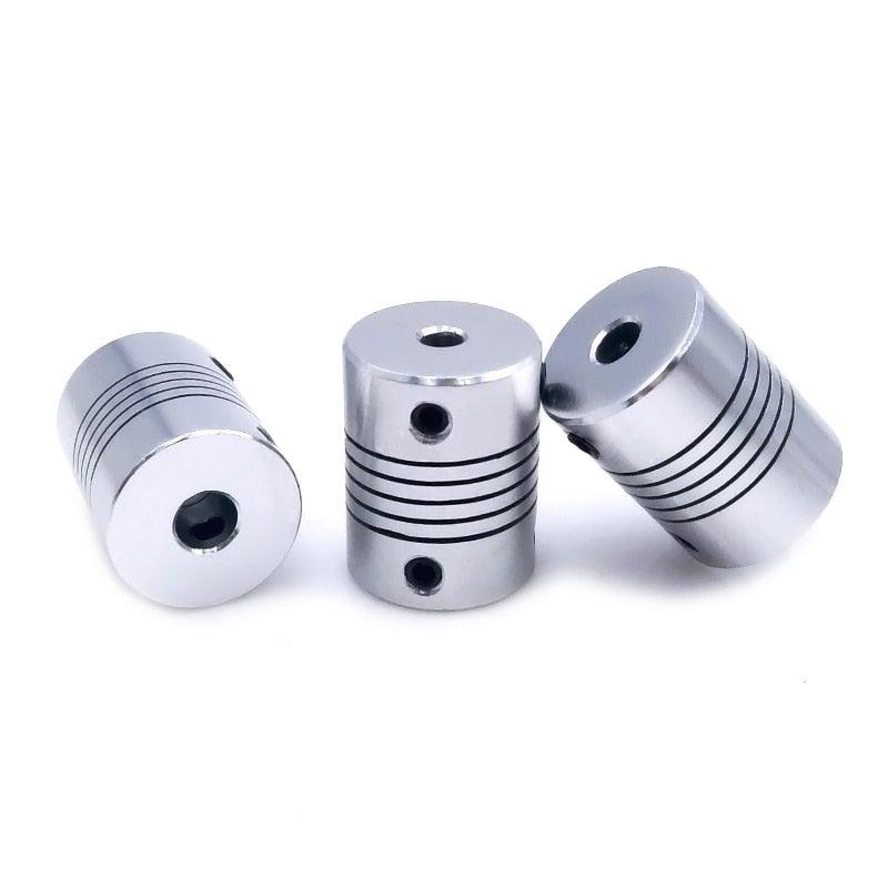 1pcs D19*L25 Aluminium flexible Jaw Shaft Coupling 5 8 6.35mm 8mm 10mm.