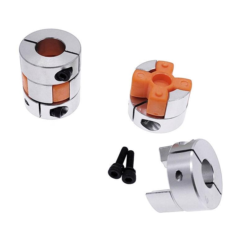 1PCS D25L30 shaft coupler Flexible Jaw Spider Plum Coupling Shaft Coupler 6.35/8/9.5/10/12mm stepper motor.