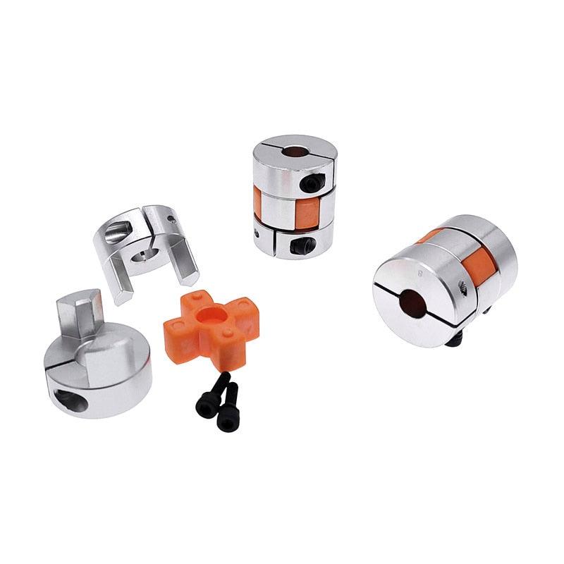 1PCS D25L30 shaft coupler Flexible Jaw Spider Plum Coupling Shaft Coupler 6.35/8/9.5/10/12mm stepper motor.