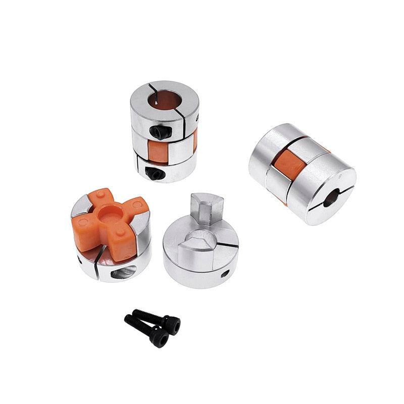 1PCS D25L30 shaft coupler Flexible Jaw Spider Plum Coupling Shaft Coupler 6.35/8/9.5/10/12mm stepper motor.