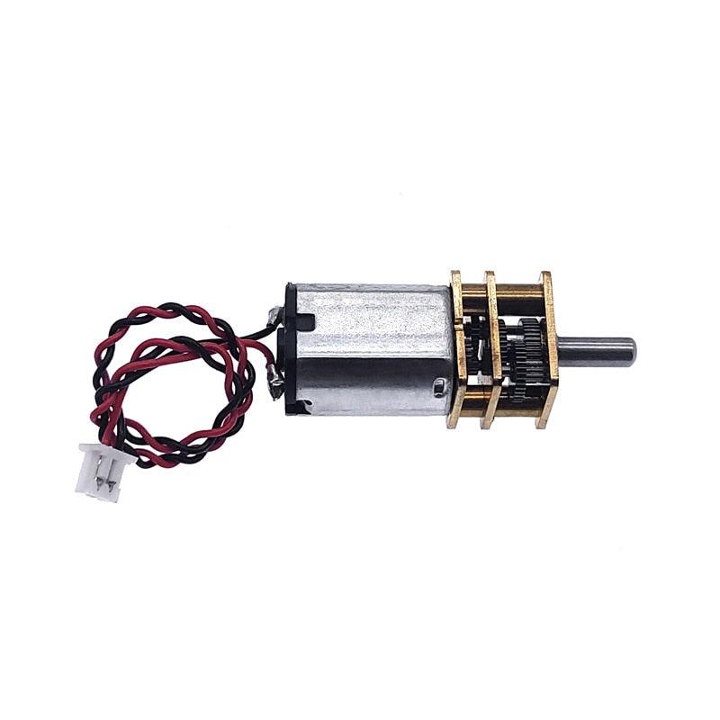 1Pcs G12-N20 Micro Metal Gear Motor with Gearwheel DC Motors Reduction motor D shaft 3V-9V rated voltage 6V rated speed 66RPM.