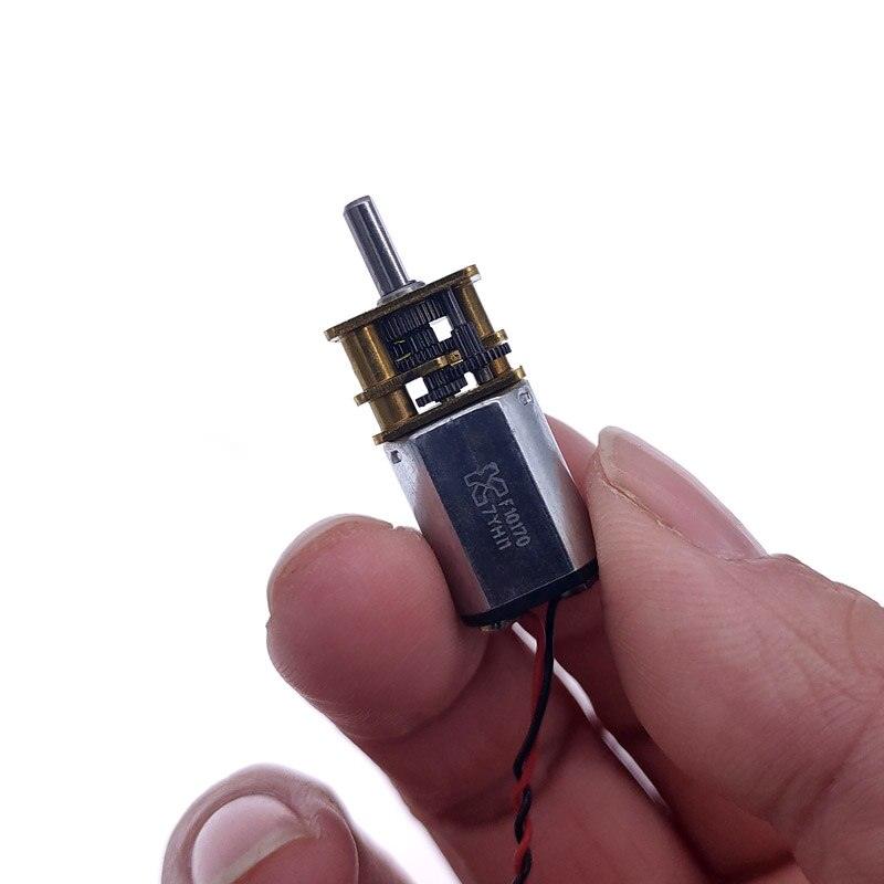 1Pcs G12-N20 Micro Metal Gear Motor with Gearwheel DC Motors Reduction motor D shaft 3V-9V rated voltage 6V rated speed 66RPM.