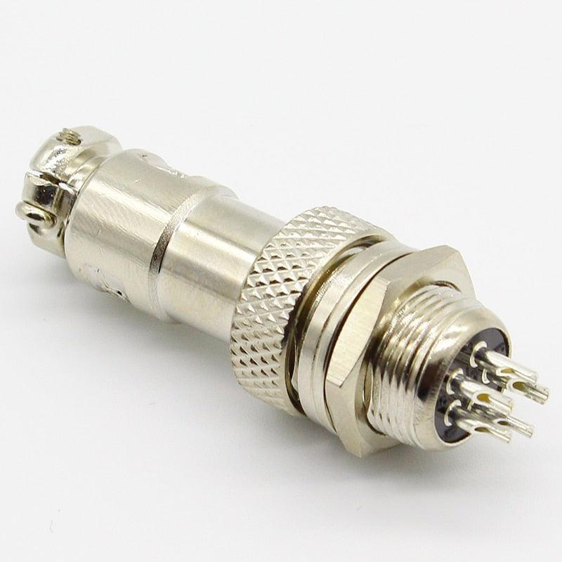 1pcs GX12 2 3 4 5 6 7 Pin Male &amp; Female 12mm Wire Panel Connector Aviation Plug L91 GX12 Circular Connector Socket Plug.