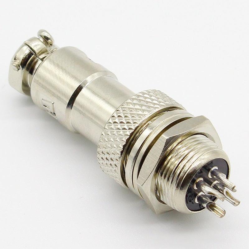 1pcs GX12 2 3 4 5 6 7 Pin Male &amp; Female 12mm Wire Panel Connector Aviation Plug L91 GX12 Circular Connector Socket Plug.