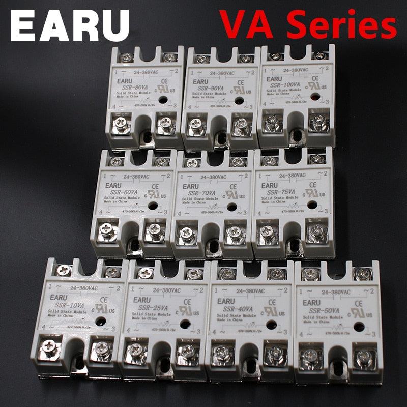 1pcs Solid State Relay Module SSR-50VA 50A 500K ohm TO 24-380V AC SSR 50VA Resistance Regulator.