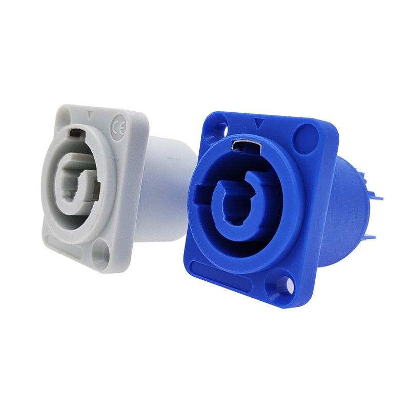 1PCS Stage Light LED Power Cable Plug socket 3 pin Panel PowerCon professional audio power plug Connector.