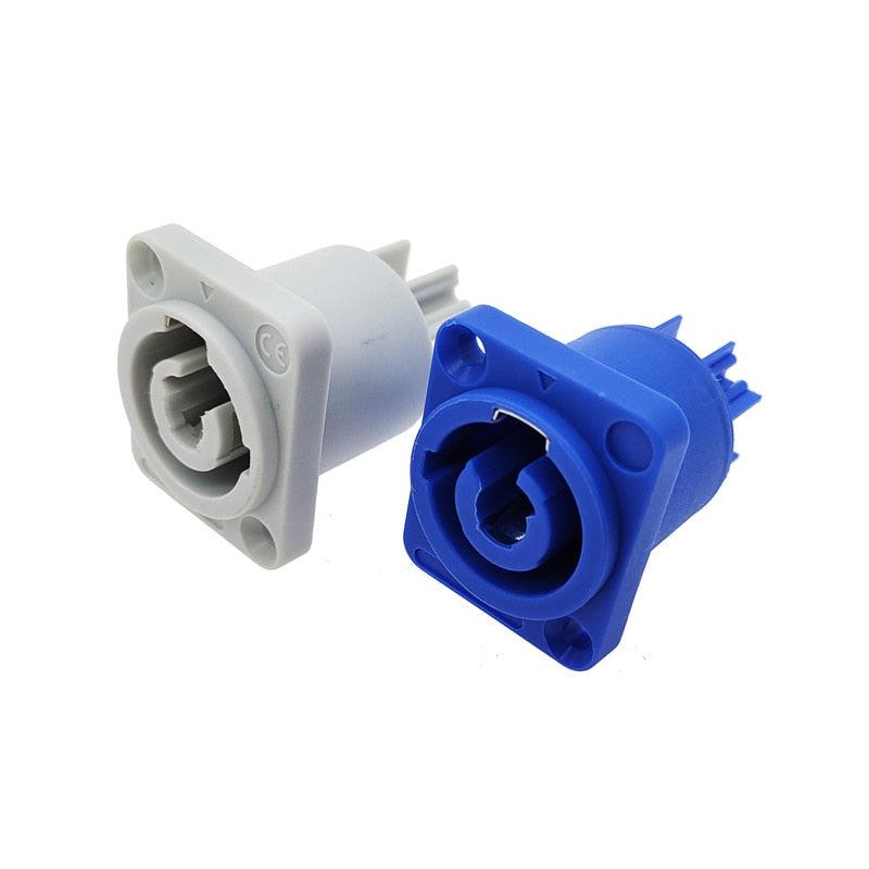 1PCS Stage Light LED Power Cable Plug socket 3 pin Panel PowerCon professional audio power plug Connector.