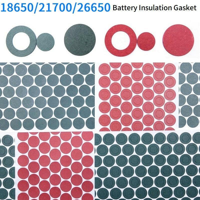 20/500pcs 18650 21700 26650 Li-ion Battery Insulation Gasket Pack Cell Barley Adhesive Paper Glue Fish Electrode Insulated Pads.