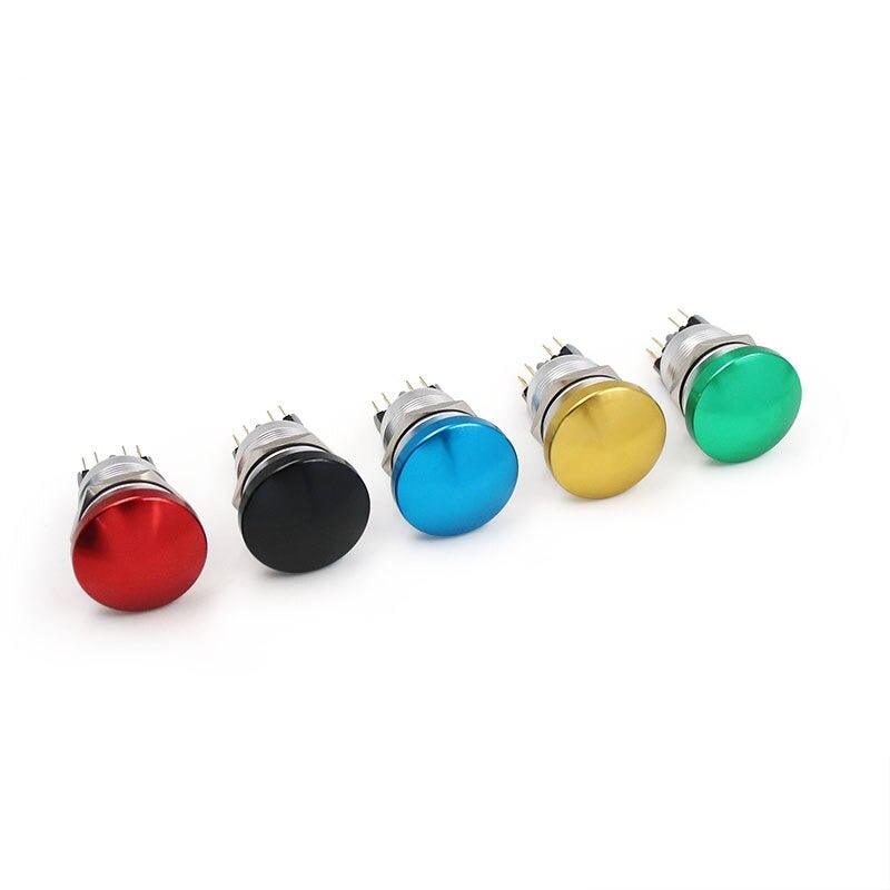 22mm Metal Aluminum Switch Push Button Mushroom Emergency Stop Push Button.