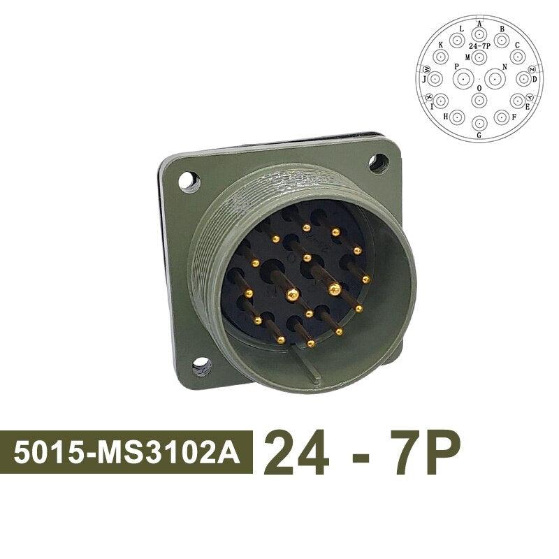 24-7 24-28 Military Specification Connector MIL STD 5015 MIL-C Circular Connectors MS3102 Socket MS3106 MS3108 Plug.