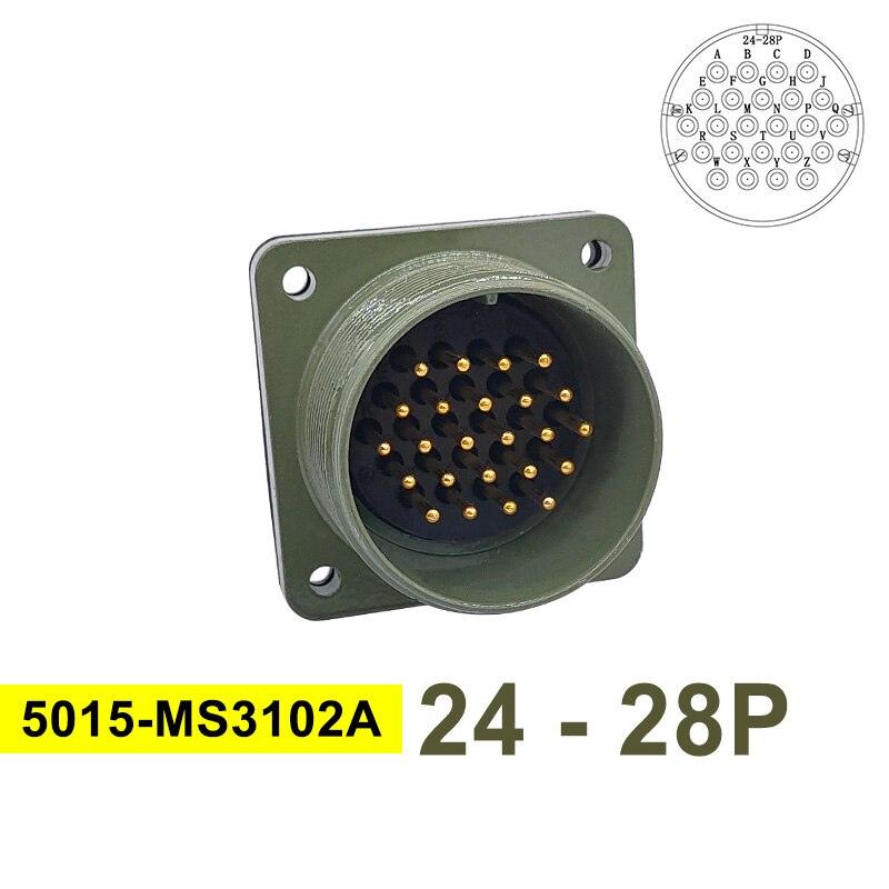 24-7 24-28 Military Specification Connector MIL STD 5015 MIL-C Circular Connectors MS3102 Socket MS3106 MS3108 Plug.