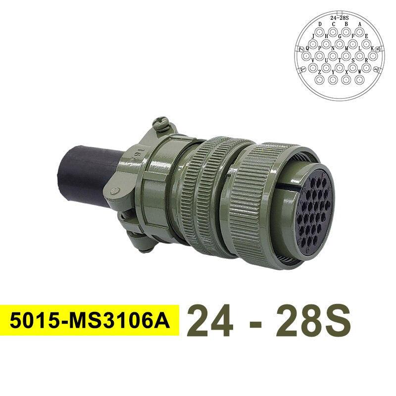 24-7 24-28 Military Specification Connector MIL STD 5015 MIL-C Circular Connectors MS3102 Socket MS3106 MS3108 Plug.