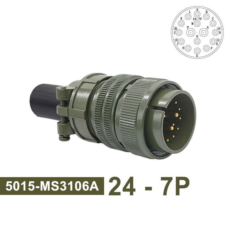 24-7 24-28 Military Specification Connector MIL STD 5015 MIL-C Circular Connectors MS3102 Socket MS3106 MS3108 Plug.