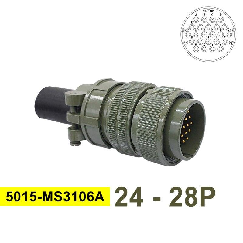 24-7 24-28 Military Specification Connector MIL STD 5015 MIL-C Circular Connectors MS3102 Socket MS3106 MS3108 Plug.