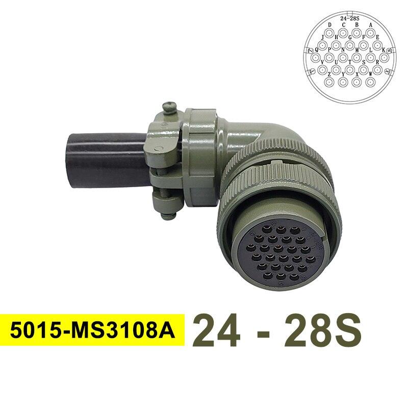 24-7 24-28 Military Specification Connector MIL STD 5015 MIL-C Circular Connectors MS3102 Socket MS3106 MS3108 Plug.