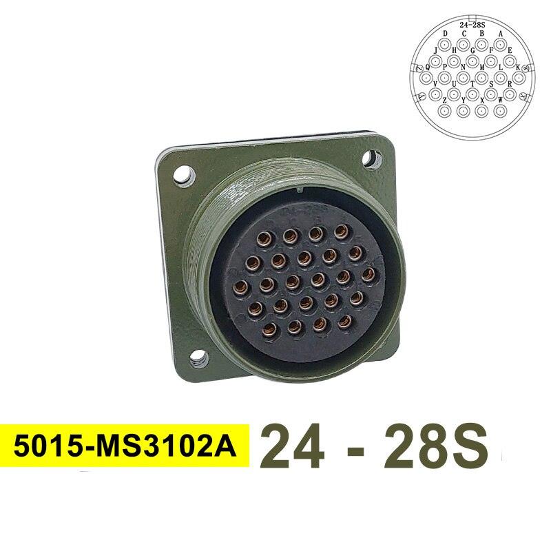 24-7 24-28 Military Specification Connector MIL STD 5015 MIL-C Circular Connectors MS3102 Socket MS3106 MS3108 Plug.