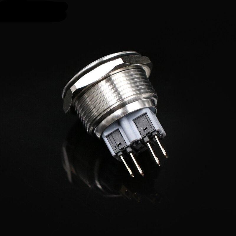 28mm Stainless Steel Latching Push Button Switch.