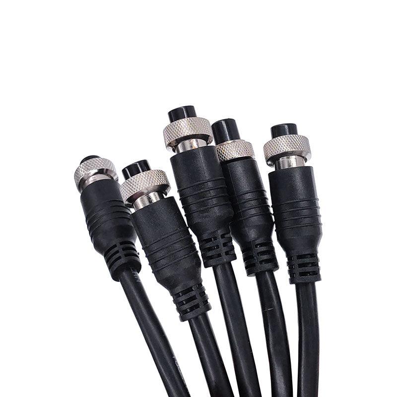 2m GX12 cable connectors waterproof joint extension cable plug male and female M12 2pin 3pin 4pin 5pin 6pin.