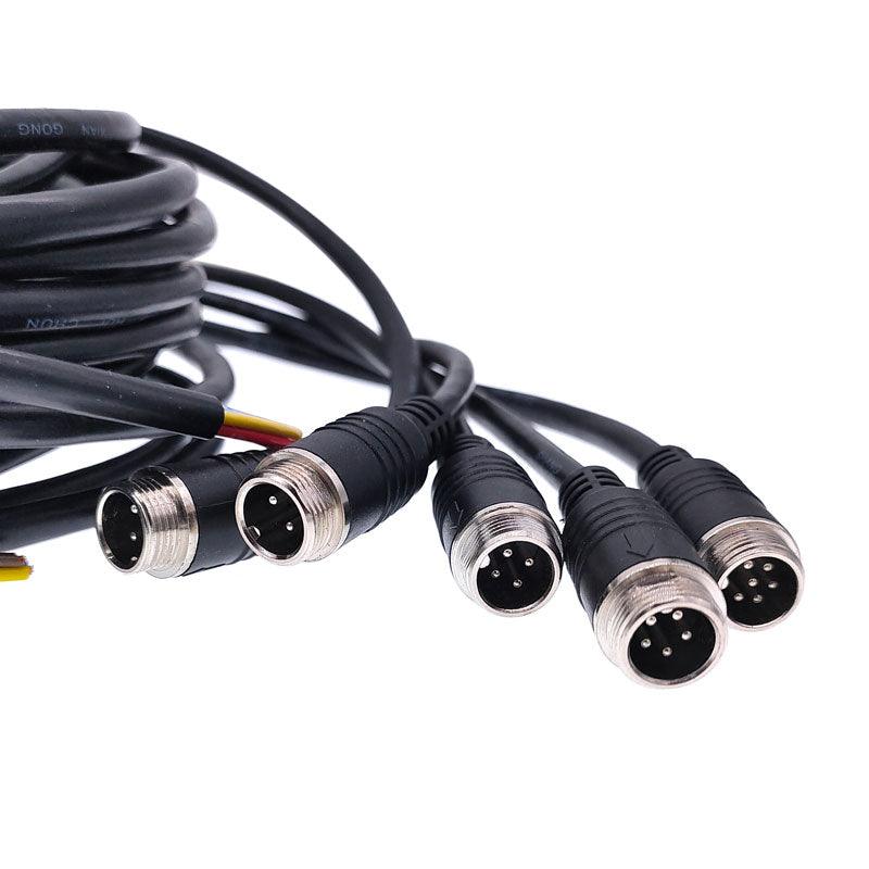 2m GX12 cable connectors waterproof joint extension cable plug male and female M12 2pin 3pin 4pin 5pin 6pin.