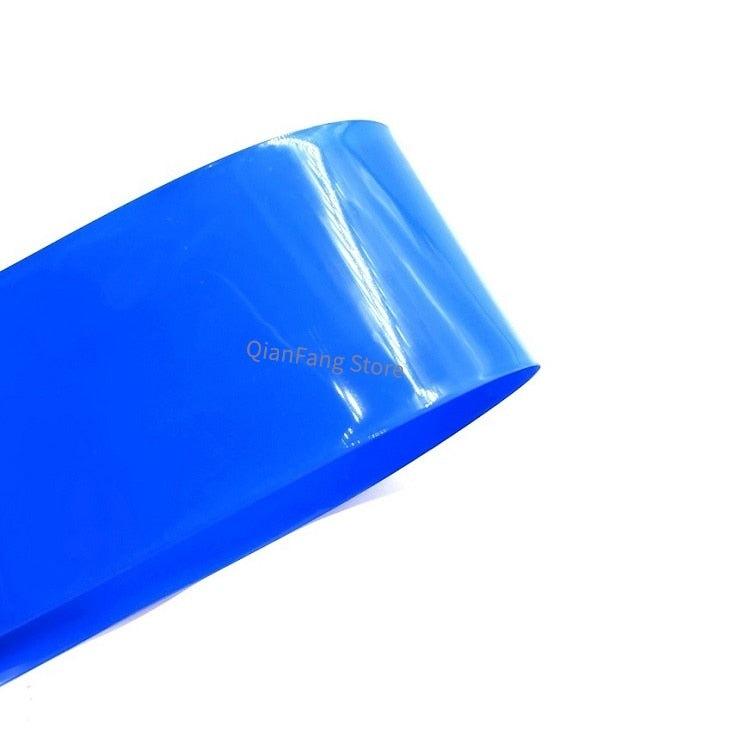 2M PVC Heat Shrink Tube 285mm  ~ 580mm Blue Black Shrinkable Cable Sleeve Sheath Pack Cover for 18650 Lithium Battery Film Wrap.