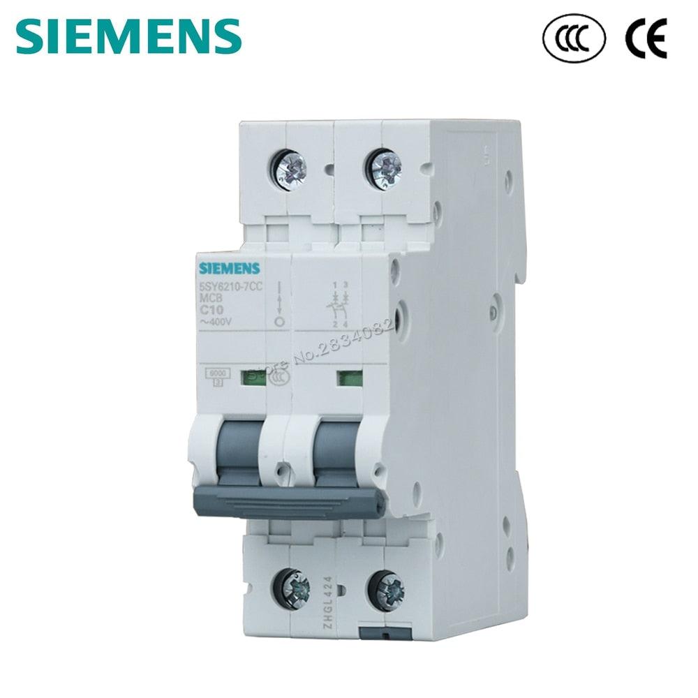 2P C10 Mini Circuit Breaker MCB 5SY6210-7CC 2P 400V  10A SIEMENS.