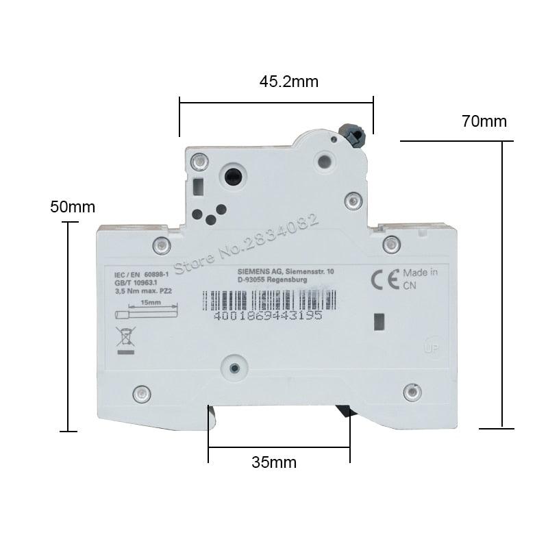 2P C10 Mini Circuit Breaker MCB 5SY6210-7CC 2P 400V  10A SIEMENS.