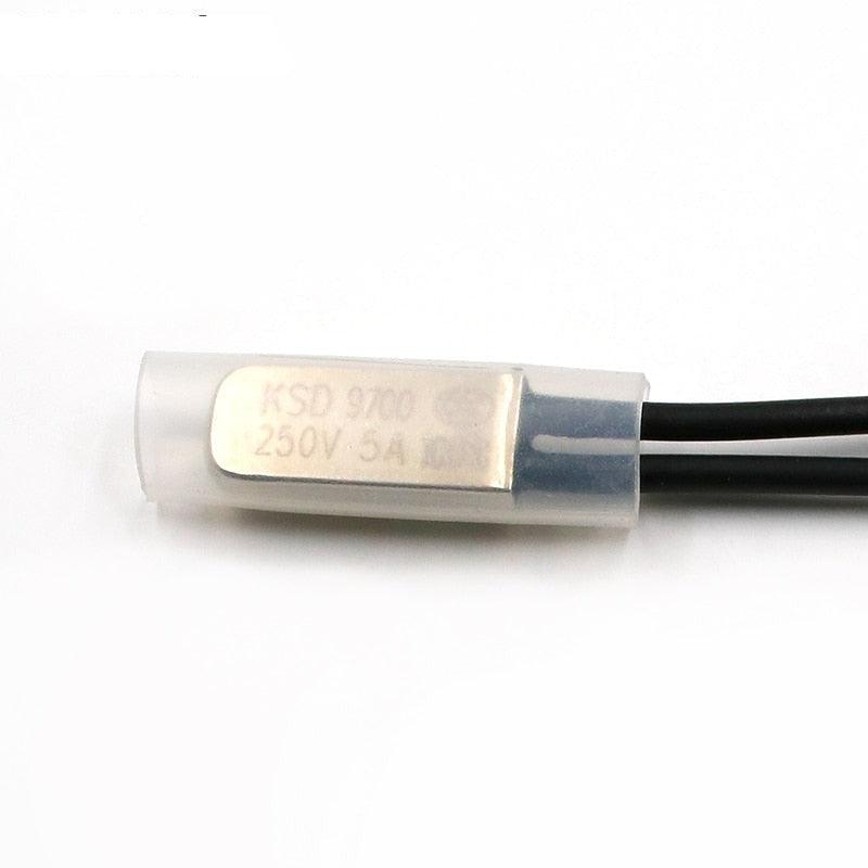 2PCS KSD9700 250V 5A Bimetal Disc Temperature Switch N/C Normal Close NC Thermostat Thermal Protector 40~135 Degree Centigrade.