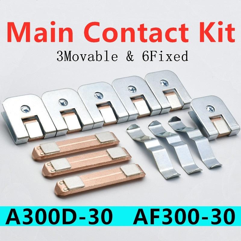 abb replacement parts,3-Pole Contactor Contact Set ZL300 for A300D-30/ AF300-30 Fixed and Moving Contact abb replacement parts