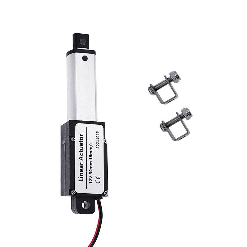 30mm DC 12V Mirco Electric Linear Actuator 30N/60N/90N/150N Motor Controller Mini Eectric Push Rod Putter.