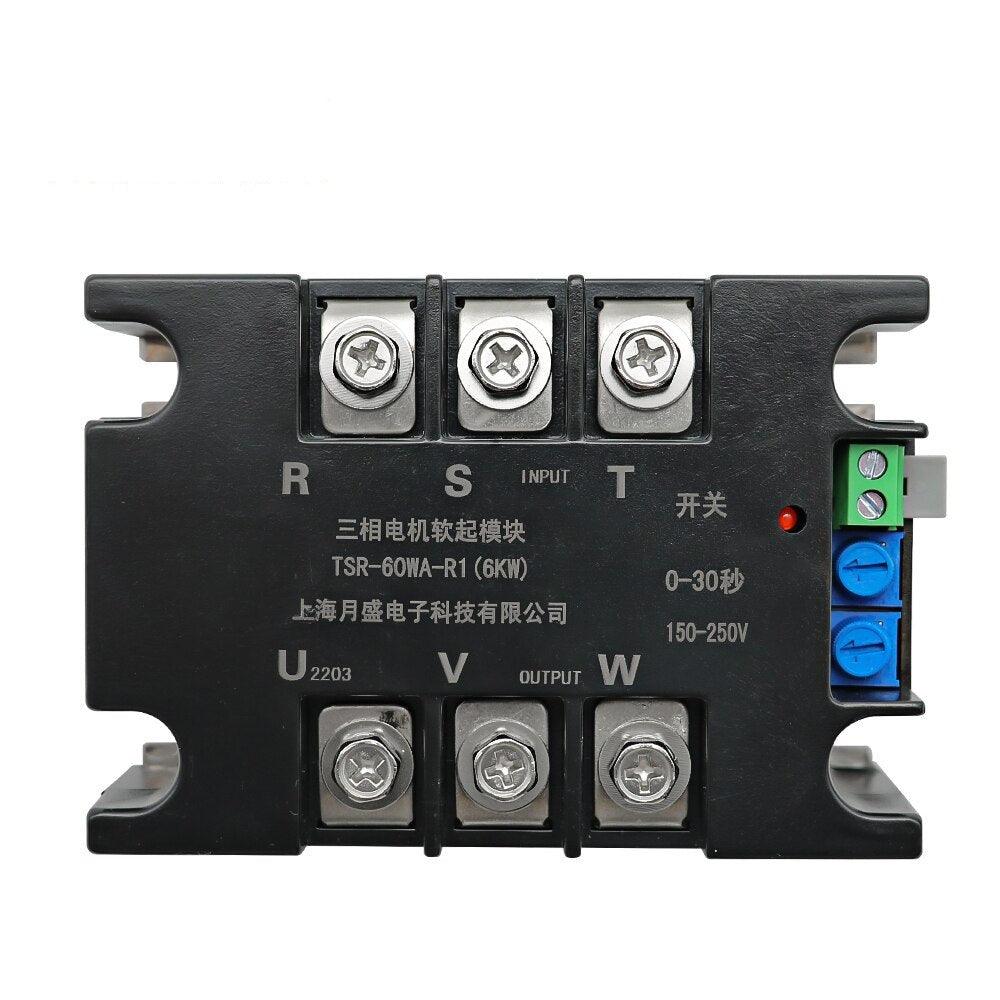 380V Motor Soft Start Module Controller Starter Stop Heat Sink Three-phase Motor Slow Start 1kw 2kw 4kw 6kw 8kw 10kw 15kw 20kw.