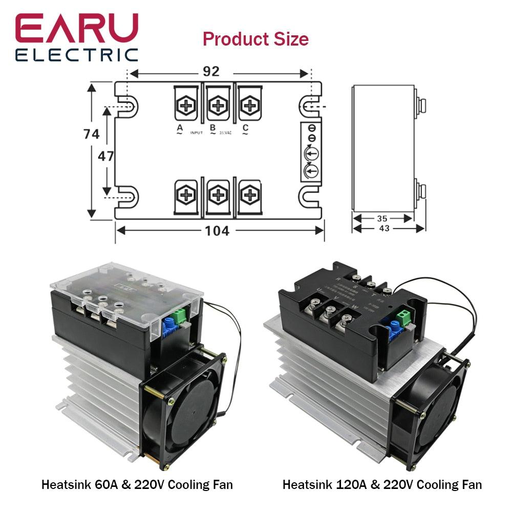 380V Motor Soft Start Module Controller Starter Stop Heat Sink Three-phase Motor Slow Start 1kw 2kw 4kw 6kw 8kw 10kw 15kw 20kw.