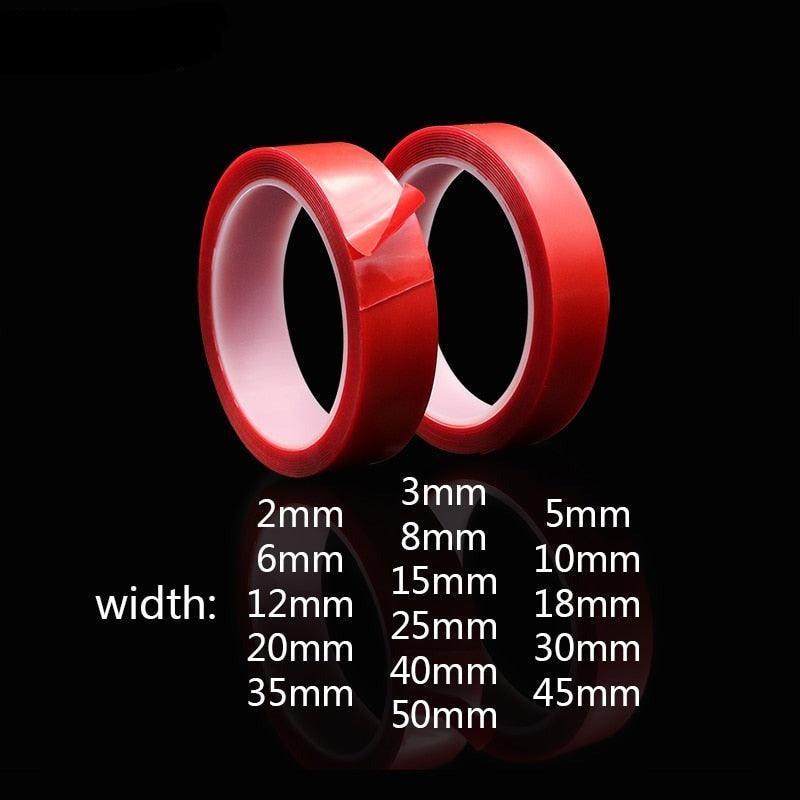 3M 5mm  6mm  8mm 10mm 12mm 15mm Double Sided Adhesive Super Strong Transparent Acrylic Foam Adhesive Tape  No Traces Sticker.