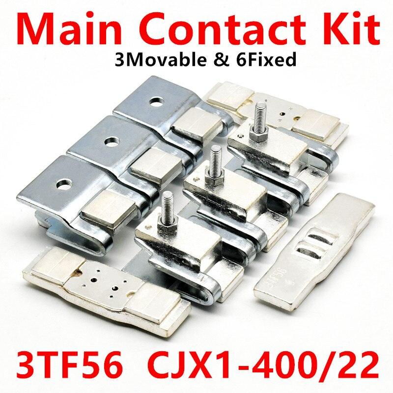 3TY7560-0X Main Contact Kit for 3TF56 Contactor Spare Parts CJX1-400/22 Fixed and Moving Silver Contact.