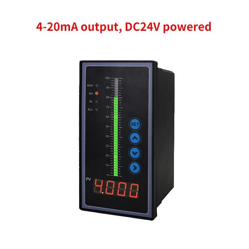 4 relay 4-20mA Output AC220V Power Automatic Digital Display Liquid Level Indicator Tank Water Level Controller.