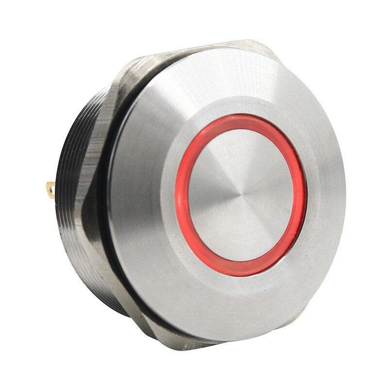 40MM 1NO 1NC Metal Locking Latching LED Push Button Switch.