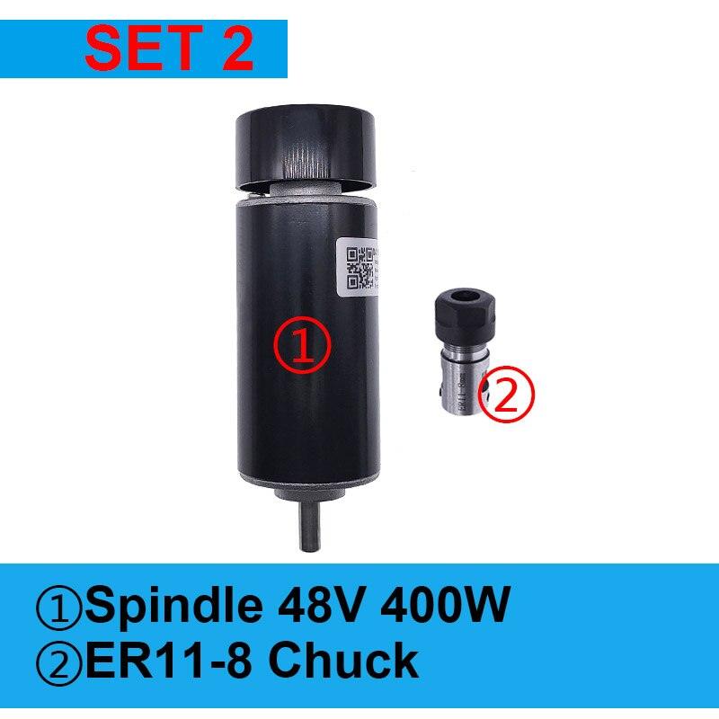 48V 400W Dc Spindle Set 0~60V Adjustable speed Governor Power Supply both 110VAC & 220VAC for Engraving machine.mini mill spindle