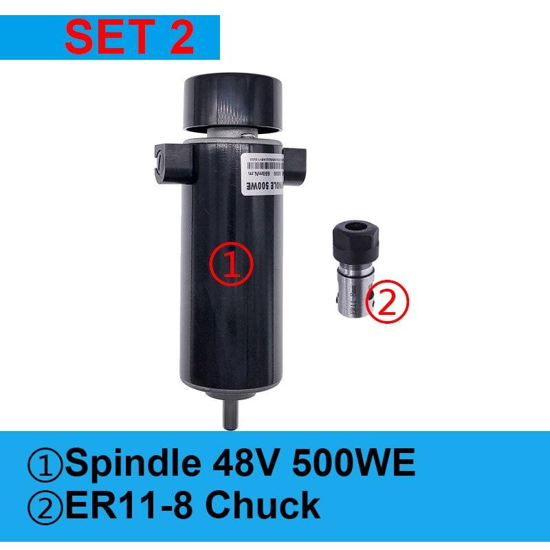 48V 500WE Dc Spindle Set 0~60V Adjustable speed Governor for carving machine.mini mill spindle