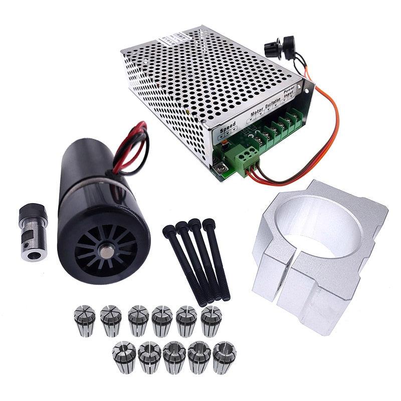 48V300W DC Spindle Motor 0-60V adjustable speed governor for Engraving machine spindle.mini mill spindle