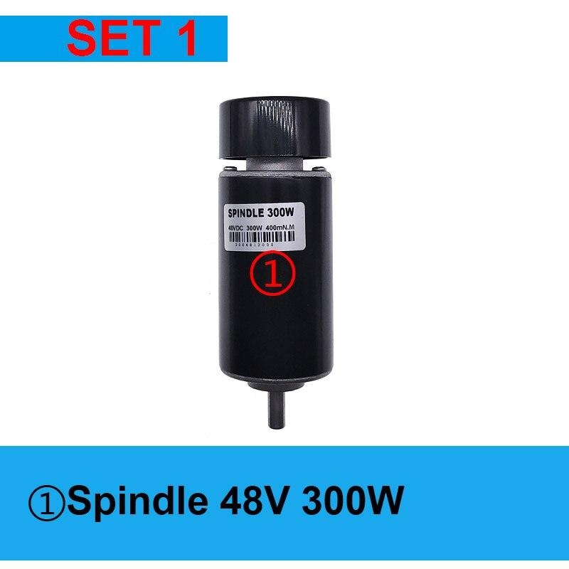 48V300W DC Spindle Motor 0-60V adjustable speed governor for Engraving machine spindle.mini mill spindle