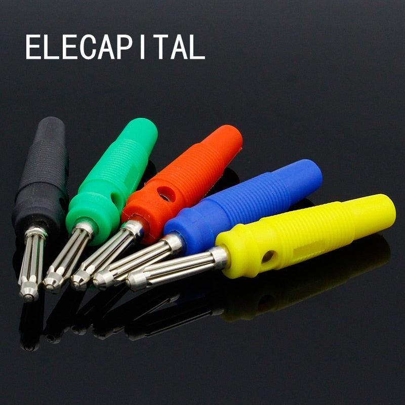 4MM Banana Plug Audio Speaker Connectors Amplifier Speaker Binding Post 4mm Banana Jack Plug For Cable Terminals.