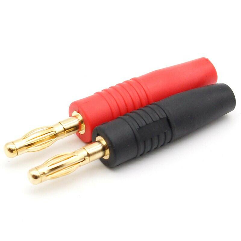 4pcs New 4mm Plugs Gold Plated Musical Speaker Cable Wire Pin Banana Plug Connectors.