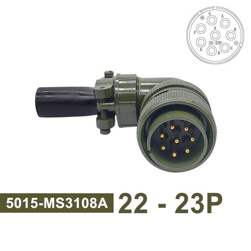 5015 MIL STD Military Specification Connector MS3102 Plug Socket MS3106 MS3108 22-14 22-23 MIL-C Circular Connector 8pin 19pin.