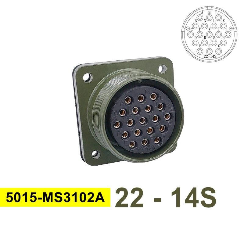 5015 MIL STD Military Specification Connector MS3102 Plug Socket MS3106 MS3108 22-14 22-23 MIL-C Circular Connector 8pin 19pin.